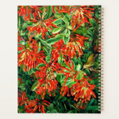 Botanische kunst: Verbrandende Struik en Emu Wren Planner (Achterkant)