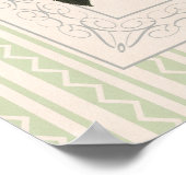 Botanische kunst Vintage Camellia opvallend ontwer Poster (Hoek)