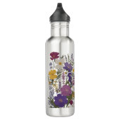 Botanische kunst waterfles  (Rechts)