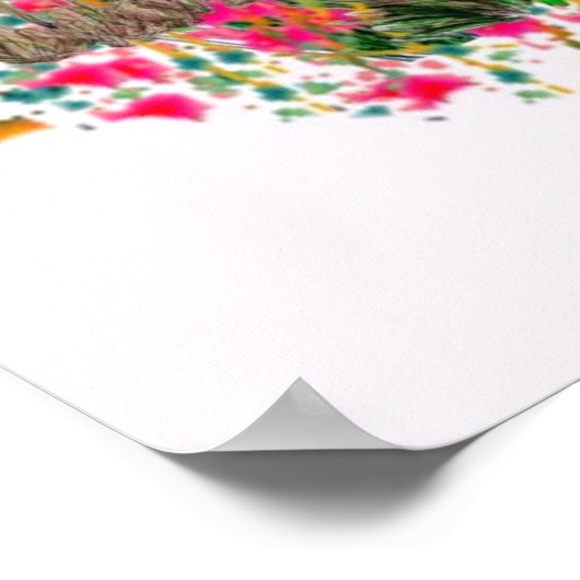 Botanische kunstafdrukken van Tulip Garden Poster (Hoek)