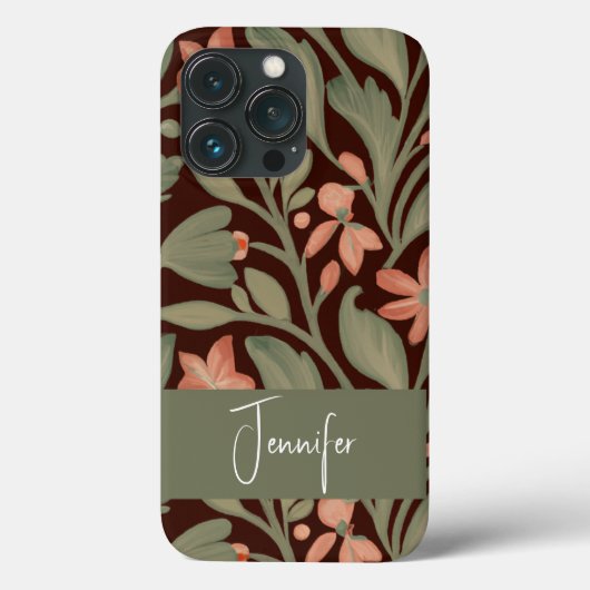  Botanische Kunsten en ambachtelijke stijl Case-Mate iPhone Case (Achterkant)
