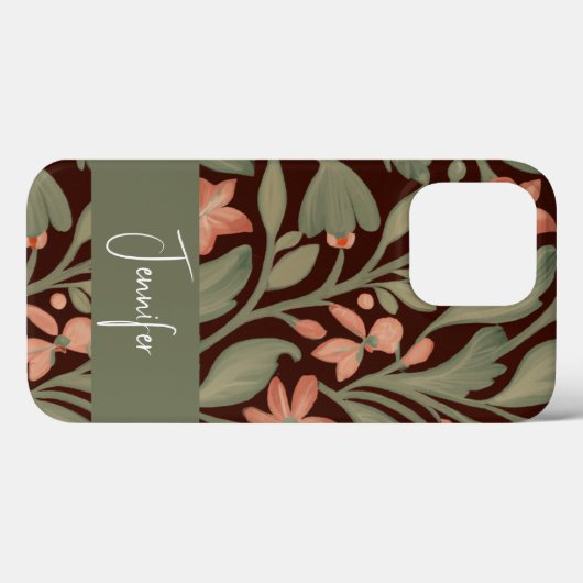  Botanische Kunsten en ambachtelijke stijl Case-Mate iPhone Case (Achterkant (horizontaal))