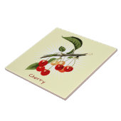 Botanische kunstkeramische keramische Vintage Tegeltje (Zijkant)