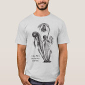Botanische kunstkunst van kobra-Plant T-shirt (Voorkant)