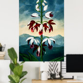 Botanische kunsttempel van Flora Limodoron Poster (Thuiskantoor)