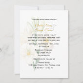  botanische kunstwitte lulenbruiloft kaart (Voorkant)