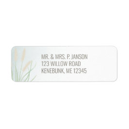 Botanische kustbruiloft etiket