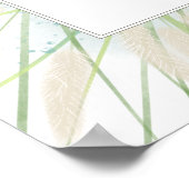 Botanische kustbruiloft poster (Hoek)