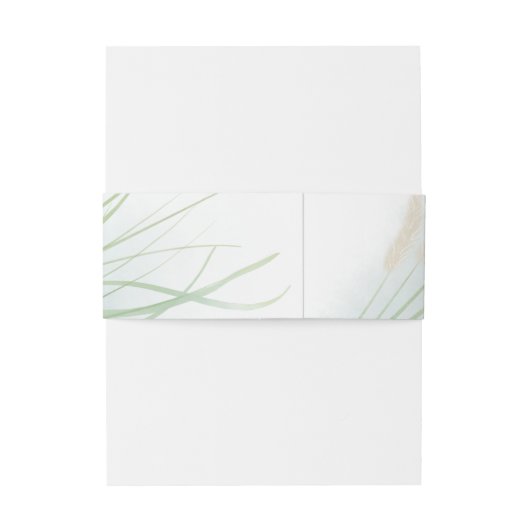 Botanische kustbruiloft uitnodigingen wikkel (Achterkant Voorbeeld)