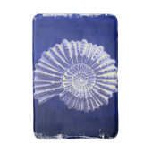 botanische kuststrook Blauwe zeebodem Badmat (Voorkant Verticaal)