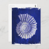  botanische kuststrook Blauwe zeebodem Briefkaart (Voorkant / Achterkant)