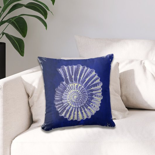 botanische kuststrook Blauwe zeebodem Kussen