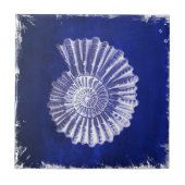  botanische kuststrook Blauwe zeebodem Tegeltje (Voorkant)