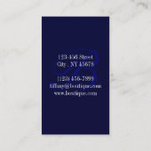 botanische kuststrook Blauwe zeebodem Visitekaartje (Achterkant)