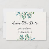 Botanische kwadratuur van Greenery, behalve de dat Feestdagenkaart (Voorkant)