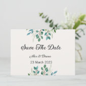 Botanische kwadratuur van Greenery, behalve de dat Feestdagenkaart (Staand voorkant)