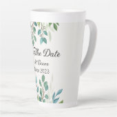 Botanische kwadratuur van Greenery, behalve de dat Latte Mok (Rechterhoek)