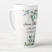 Botanische kwadratuur van Greenery, behalve de dat Latte Mok (Linkerhoek)