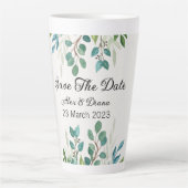 Botanische kwadratuur van Greenery, behalve de dat Latte Mok (Voorkant)