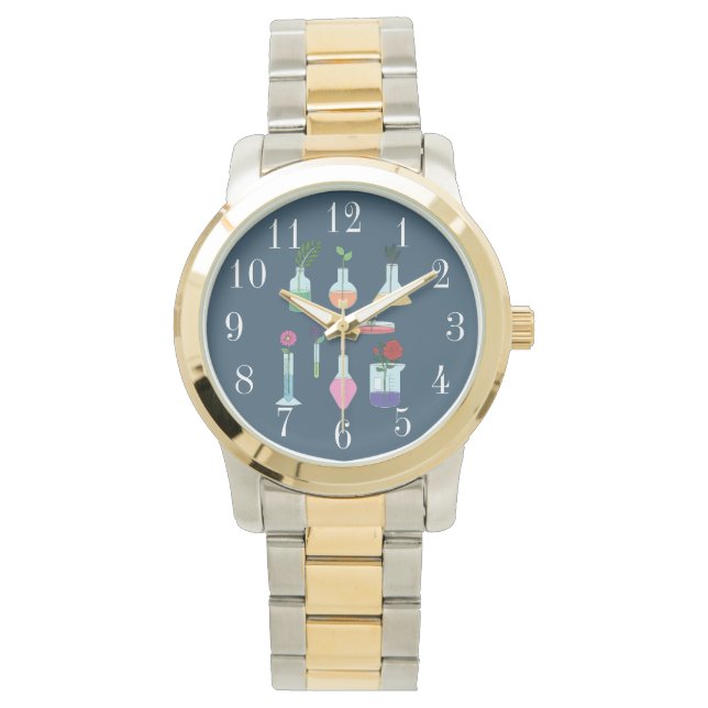 Botanische laboratoriumapparatuur horloge (Voorkant)