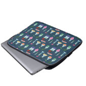 Botanische laboratoriumapparatuur laptop sleeve (Voorkant onderkant)