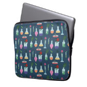 Botanische laboratoriumapparatuur laptop sleeve (Voorkant Links)