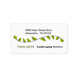 Botanische landbouw Biologisch Plant Landscaping Etiket