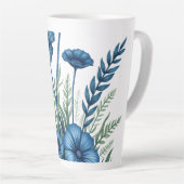 Botanische Latte Mok | Stijlvolle Boho Drinkware (Rechterhoek)