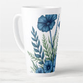 Botanische Latte Mok | Stijlvolle Boho Drinkware (Linkerhoek)