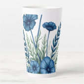 Botanische Latte Mok | Stijlvolle Boho Drinkware (Voorkant)