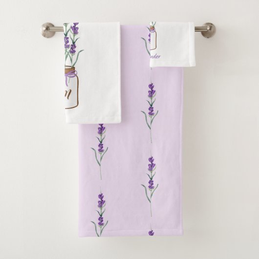 botanische lavendel bad handdoek (Insitu)