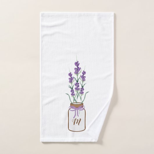 botanische lavendel bad handdoek (Handdoek)