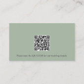 Botanische Lavendel Waterverf Bruiloft Behuizing Informatiekaartje (Achterkant)