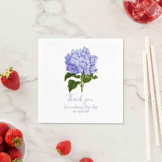 Botanische Lavender Hydrangea Script Dank u Servet (Insitu)