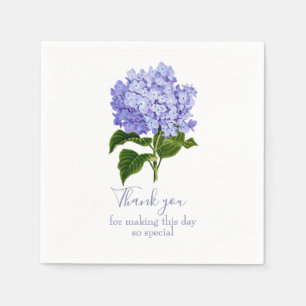 Botanische Lavender Hydrangea Script Dank u Servet