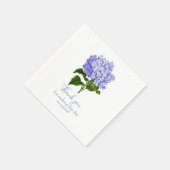 Botanische Lavender Hydrangea Script Dank u Servet (Hoek)
