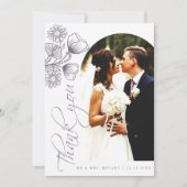 Botanische lavender Weddenschap Hartelijk dank Bedankkaart (Voorkant)