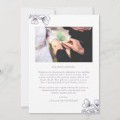 Botanische lavender Weddenschap Hartelijk dank Bedankkaart (Achterkant)