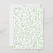 Botanische Leaf First Community Invitation Kaart (Achterkant)