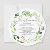 Botanische Leaf First Community Invitation Kaart (Voorkant)