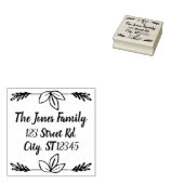 Botanische Leaf Hand getrokken Eenvoudige look Rubberstempel (Gestempeld)