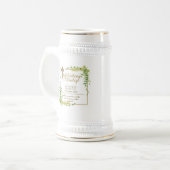 Botanische LeafBautizo Bautismo Baptism Name Verse Bierpul (Voorkant links)