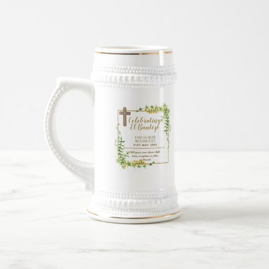 Botanische LeafBautizo Bautismo Baptism Name Verse Bierpul (Links)