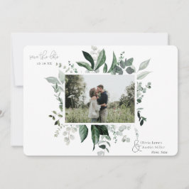 Botanische Leafy Greenery Photo Lijst Save the Dat