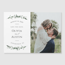 Botanische Leafy Greenery Save the Date