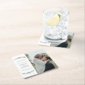 Botanische Leafy Greenery Save the Date Kartonnen Onderzetters (Insitu)