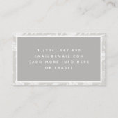 Botanische lef Pattern Psychotherapeut Counselor Visitekaartje (Achterkant)