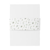 Botanische legance Weddenschap Belly Band Uitnodigingen Wikkel (Achterkant Voorbeeld)