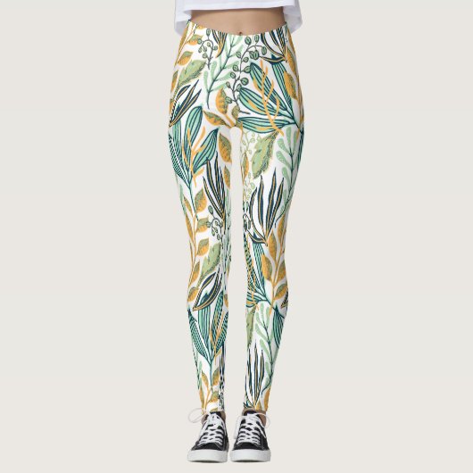 Botanische leggings (Voorkant)