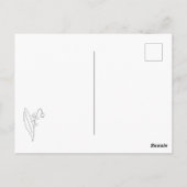 Botanische Lelie van de Vallei Pastel Bloem Briefkaart (Achterkant)